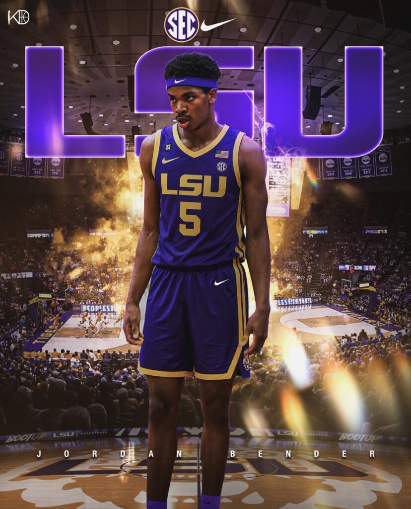 2026 6-foot-8 Power Forward Jordan Bender announces his commitment to LSU